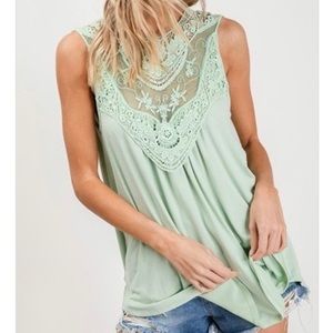 Lace Detail Tank Top